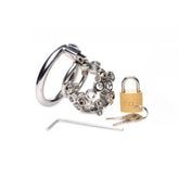 Nice 'n' Naughty Bolted Chastity Cage w Spikes